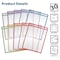 Better Office Products Dry Erase Reusable Pocket Sleeves, 10.25in. x 13.75in. Heavy Duty, 10 Assorted Colors, 30PK 81030 - alternate 3